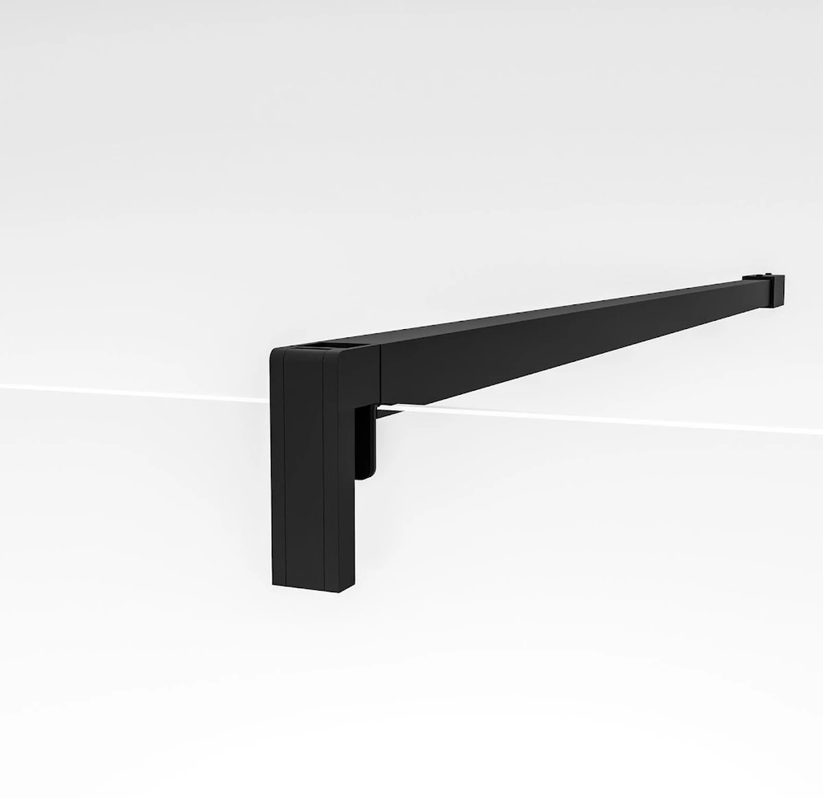 Schulte Black Style, Walk In LOFT Douche à L'italienne En 2 Parties 120 X 200 Cm, Noir Mat Et Verre De Sécurité Transparent Avec Traitement Anticalcaire, Art. D583810 68 500 - Image 2