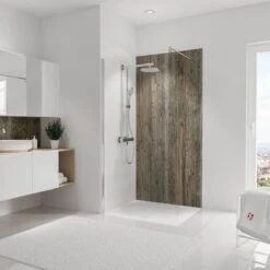 Schulte DecoDesign, Paroi Arrière De Douche En Bois Decor North Sea 620, Taille 100x210 Cm, EP1901021 620 / D1901021 620