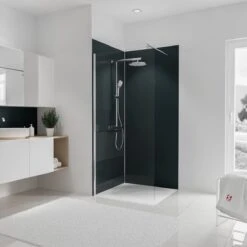 2 Dos De Douche, Angle, Schulte DecoDesign, Couleur Anthracite, 90x90x210 Cm, Décoration Murale - Décoration Murale - Panneaux Muraux De Salle De Bain - Revêtement Mural EP1900911 677