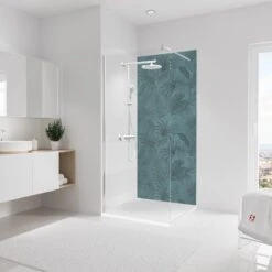 Schulte Deco Design - Mur Arrière De Douche Design Jungle - 90x210 Cm - Peut être Raccourci Soi-même - Décoration Murale - Décoration Murale - Panneaux Muraux De Salle De Bain - Revêtement Mural
