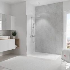 Mur Arrière De Douche, Schulte DecoDesign Softtouch, Pierre Gris Pierre, 150x255 Cm, Décoration Murale - Décoration Murale - Panneaux Muraux De Salle De Bain - Revêtement Mural EP19015254 802