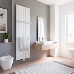 Porte-serviettes 51 Cm, Inox, Fermé Sur Tout Le Pourtour, H3802 Pour Radiateurs De Type Schulte : New York (avec Miroir), Lyon Et Aachen, 4060991042683