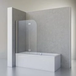 Pare-baignoire Schulte, D693476208, Pare-baignoire BREATHE Avec Verre De Sécurité Transparent De 6 Mm D'épaisseur Et Profil Chromé, Un Pare-éclaboussures Pour Prendre Une Douche Dans La Baignoire