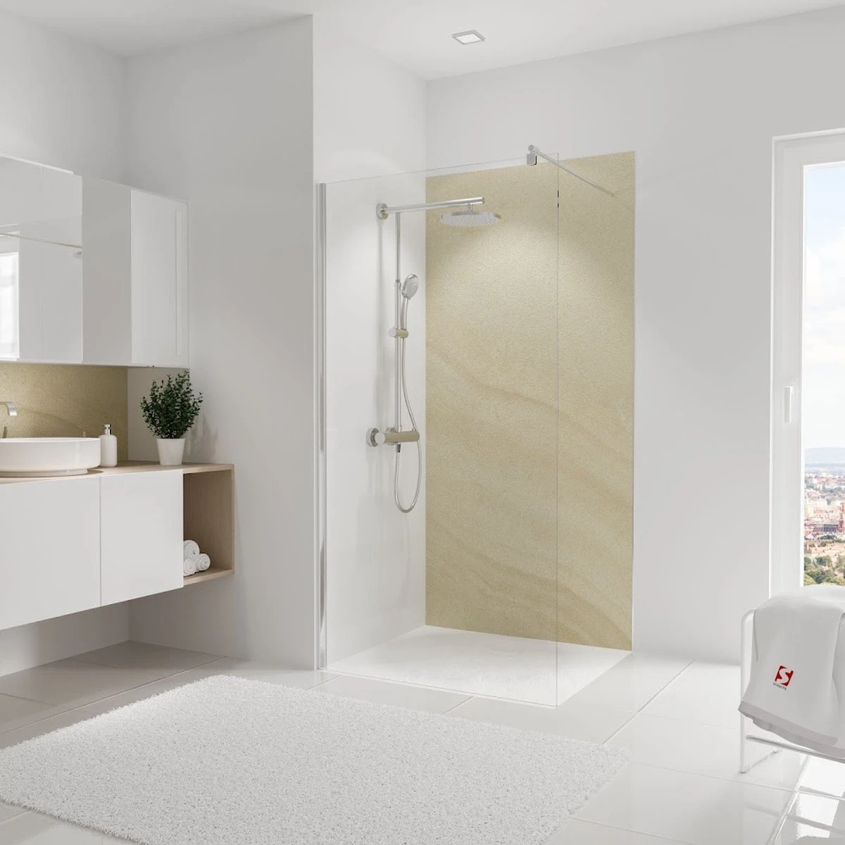 Schulte DecoDesign, Paroi Arrière De Douche En Grès Decor 684, Taille 100x210 Cm, EP1901021 684 / D1901021 684