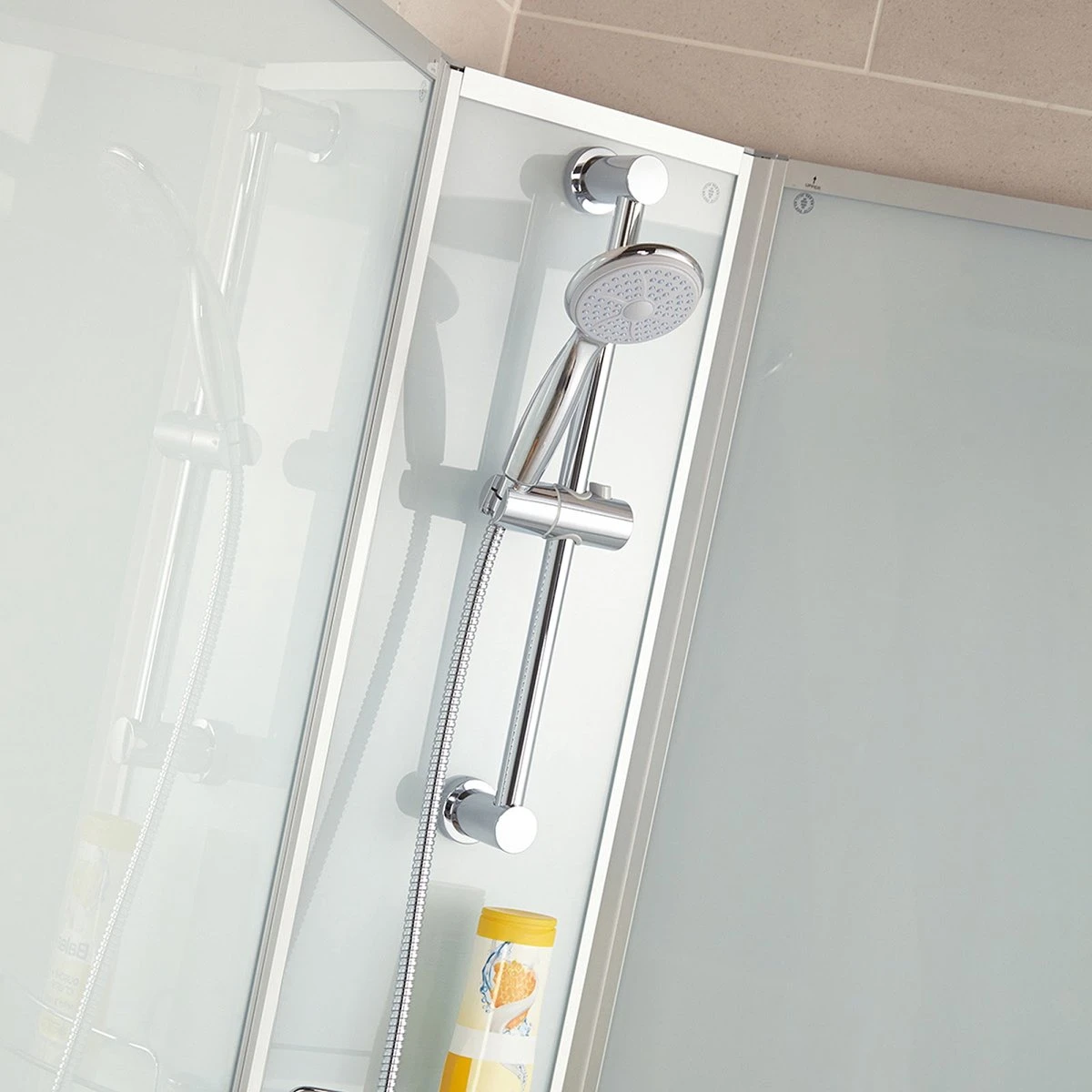 Schulte Ibiza II - Cabine De Douche Fermée - 90x90x204 Cm - Profilé En Aluminium - Verre De Sécurité Transparent - Set De Douche - Mitigeur - Douchette De Tête - Image 6