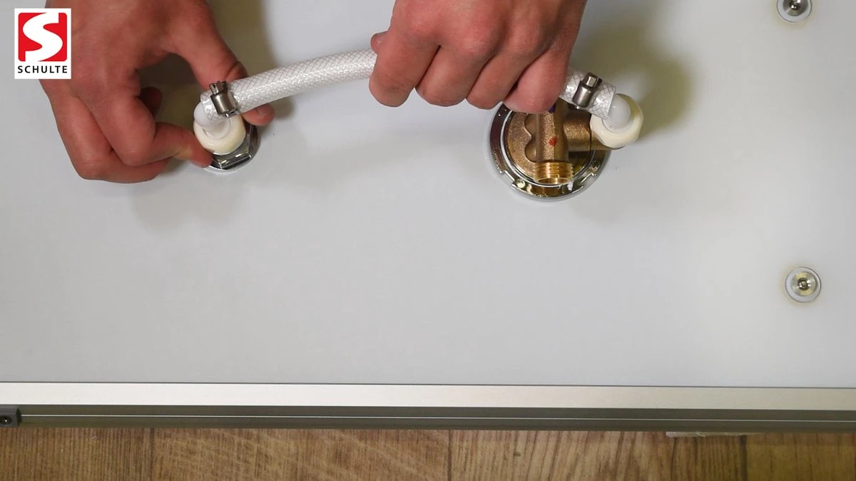 Schulte Ibiza II - Cabine De Douche Fermée - 90x90x204 Cm - Profilé En Aluminium - Verre De Sécurité Transparent - Set De Douche - Mitigeur - Douchette De Tête - Image 9