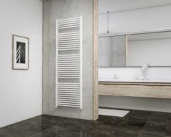 Schulte EP18060 04 Radiateur Design 60 X 177 Cm, Munich, 1032 Watt, Blanc Alpin, Radiateur Pour La Salle De Bain Et La Cuisine