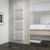 Schulte EP1690050 04 Radiateur Design 60 X 177 Cm, Munich Special, 1032 Watt, Blanc Alpin, Radiateur Pour La Salle De Bain Avec Raccordement Latéral 90 Cm !