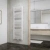 Radiateur Design Schulte EP16050-M 04 50 X 157 Cm, Munich Avec Raccord Central Inférieur, 771 Watt, Blanc Alpin, Radiateur Pour La Salle De Bain
