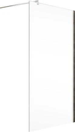 Douche à L'italienne Schulte, Cabine De Douche 140 X 200 Cm, Masterclass Walk In M8, Verre De Sécurité Transparent 8 Mm Avec Protection En Verre Nano Fixil, Profil Chromé, EP44140-41-500