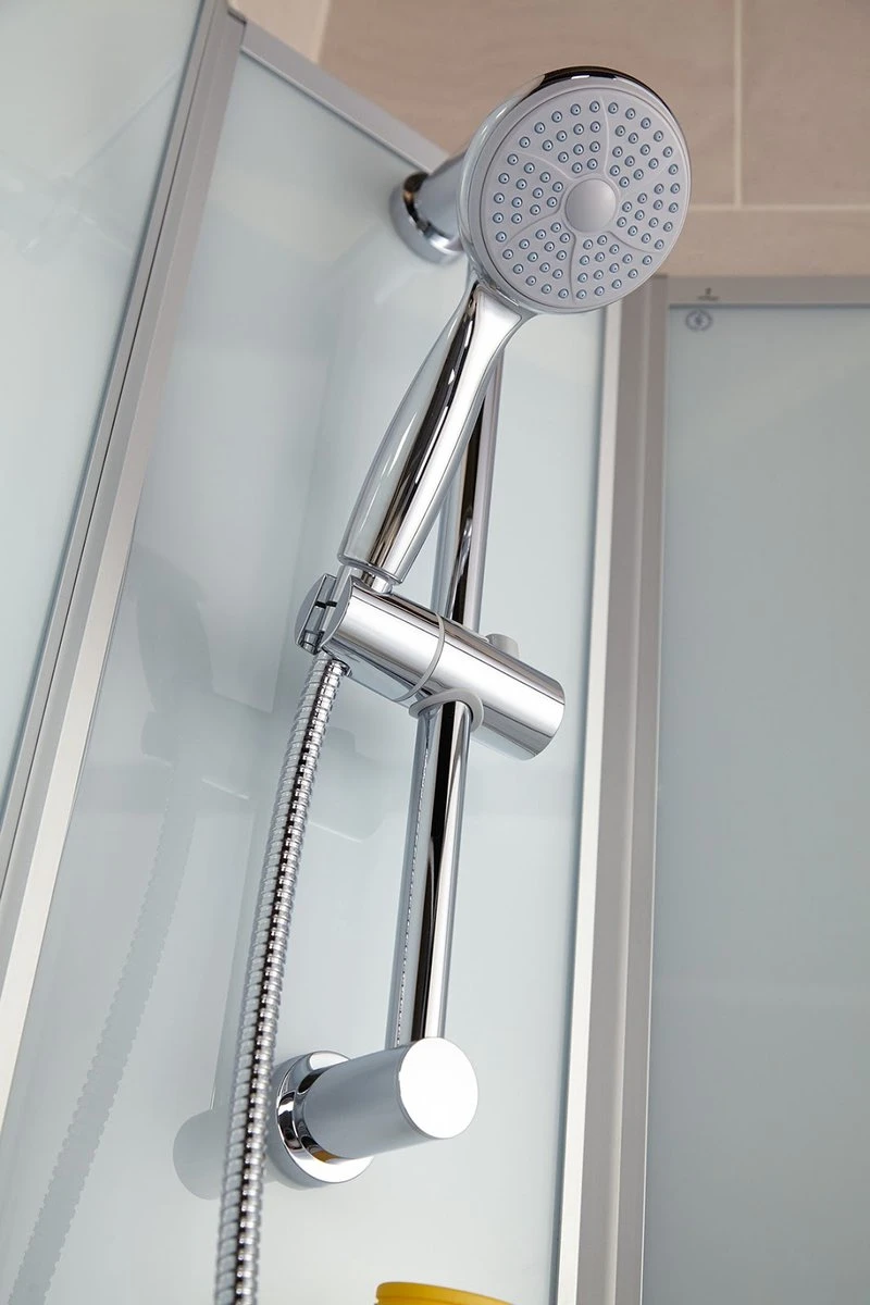 Schulte Ibiza II - Cabine De Douche Fermée - 90x90x204 Cm - Profilé En Aluminium - Verre De Sécurité Transparent - Set De Douche - Mitigeur - Douchette De Tête - Image 2